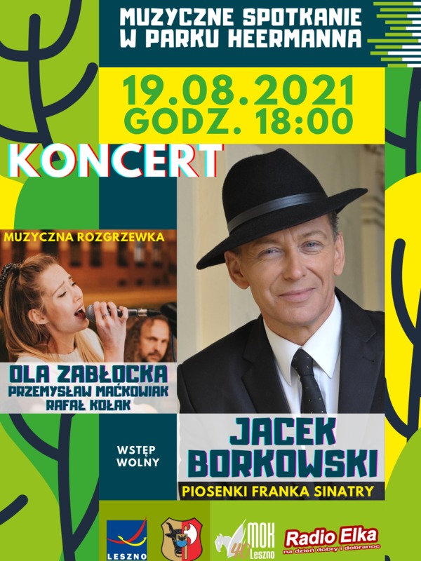 Muzyczne spotkanie w Parku Heermanna - koncert Jacka Borkowskiego