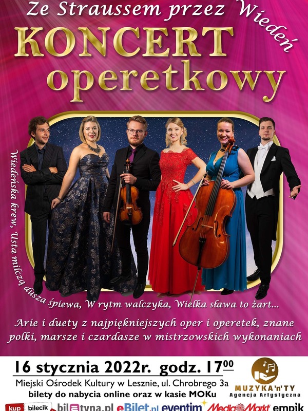 Koncert operetkowy – Ze Straussem przez Wiedeń