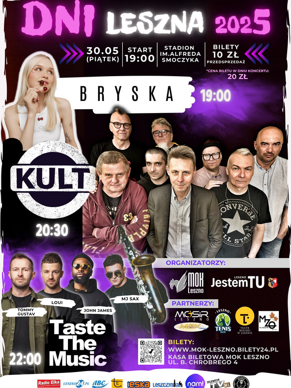 Dni Leszna 2025 || Koncert Gwiazd || bryska || Kult || Taste The Music || PIĄTEK 30 maja