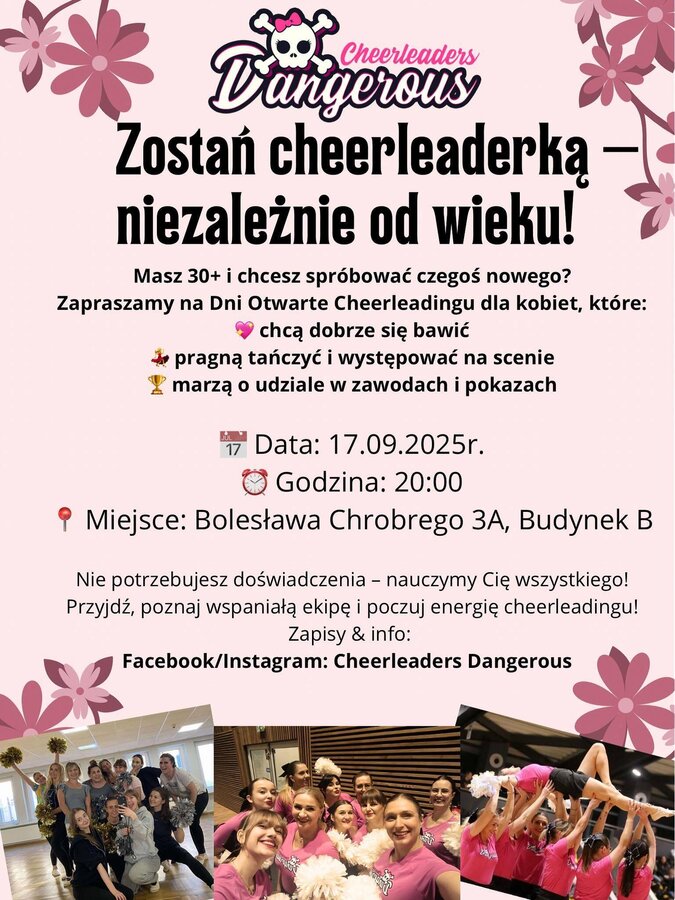 Nabór do grupy Cheerleaders Masters 30+