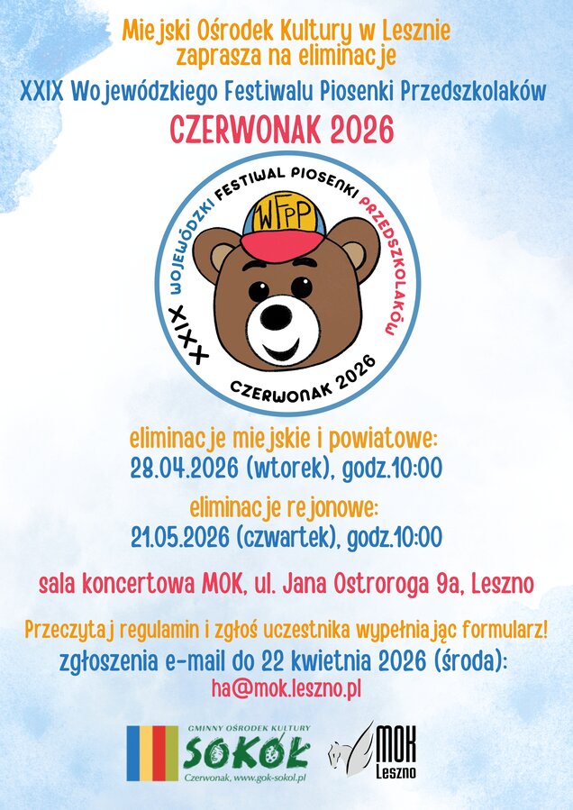 Kolejność występów podczas konkursu 