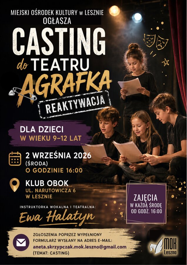 Nowa sekcja w MOK! Zostań aktorem teatru!